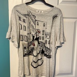 Love + Lace casual top size L